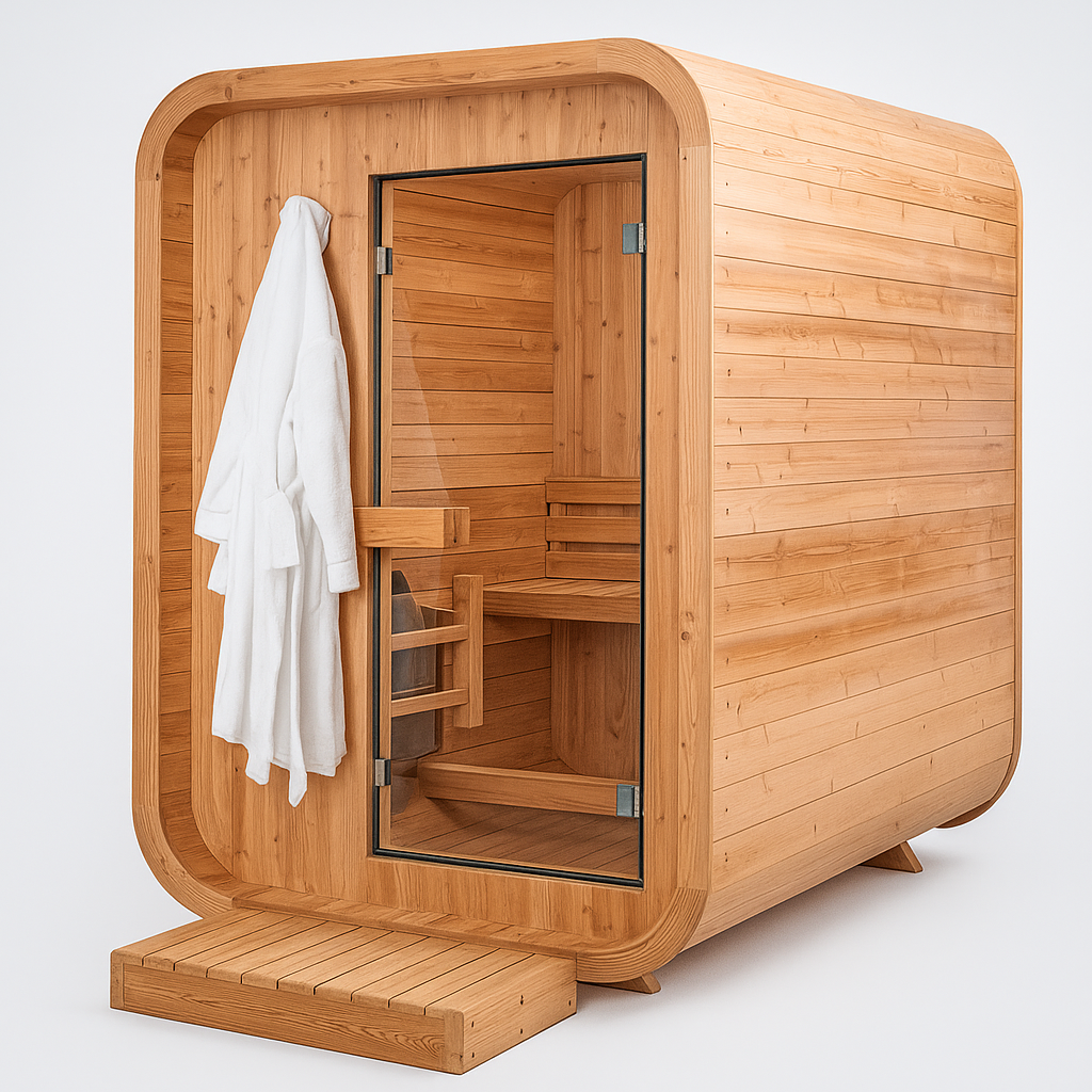 RedwoodArc Serenity Curve Cedar Sauna