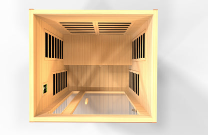 Dynamic Cordoba Elite 2-Person Ultra Low EMF Infrared Sauna – Canadian Hemlock