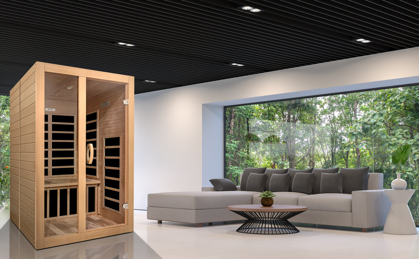 Dynamic Santiago 2-Person Low EMF Infrared Sauna