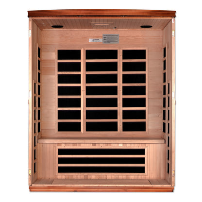 Dynamic Lugano 3-Person Low EMF Infrared Sauna