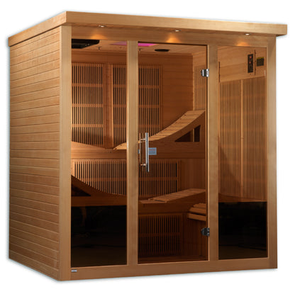 Golden Designs Monaco 6-Person PureTech™ Near Zero EMF Infrared Sauna