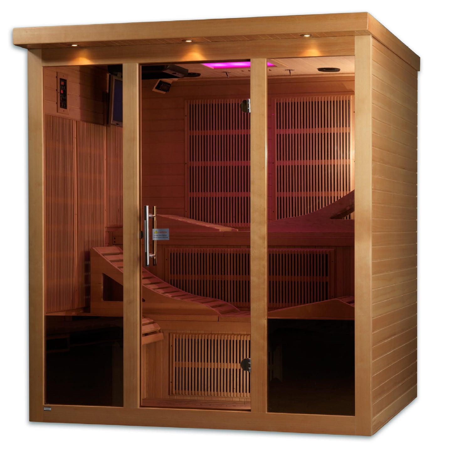 Golden Designs Monaco 6-Person PureTech™ Near Zero EMF Infrared Sauna