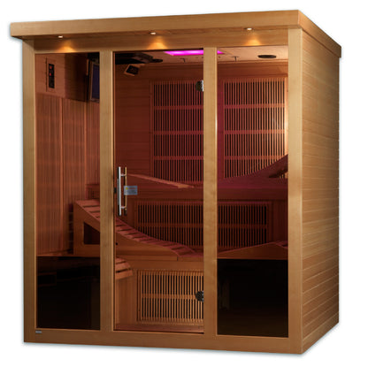 Golden Designs Monaco 6-Person PureTech™ Near Zero EMF Infrared Sauna