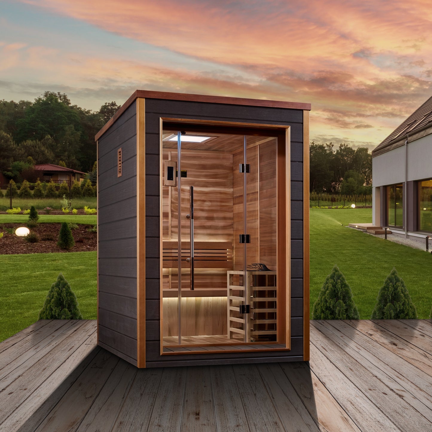 Golden Designs Narvik 2 Person Outdoor Traditional Sauna