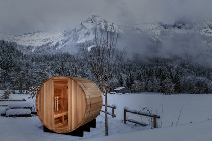 Golden Designs St. Moritz 2 Person Outdoor Barrel Sauna