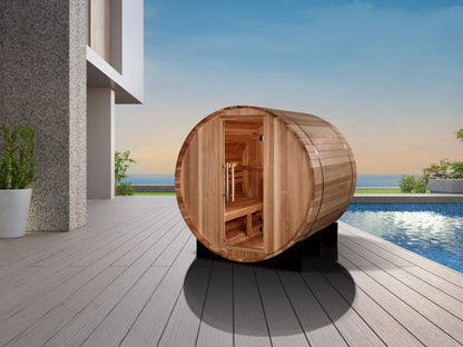 Golden Designs St. Moritz 2 Person Outdoor Barrel Sauna