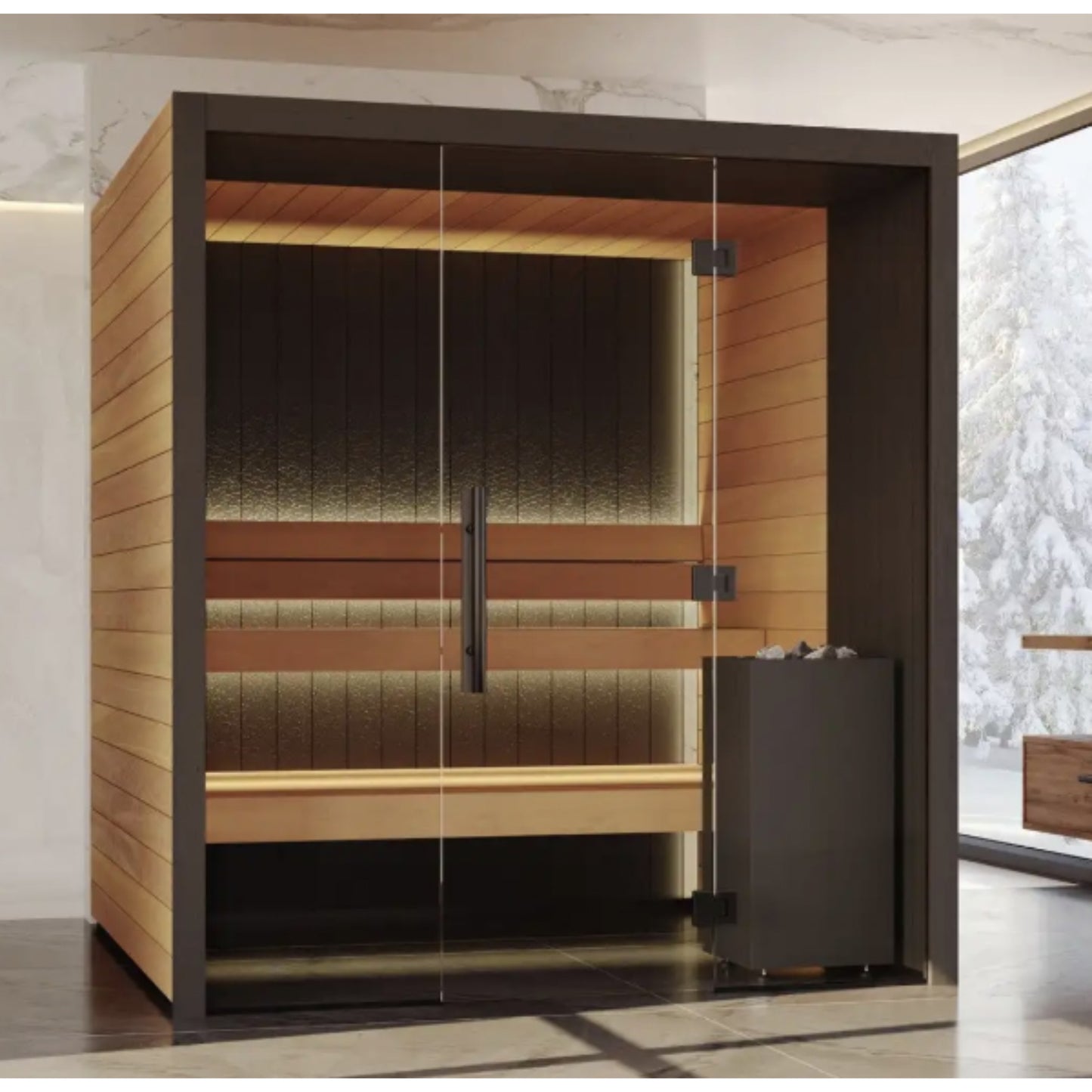 NordLux NoirVista Premium Glass Sauna